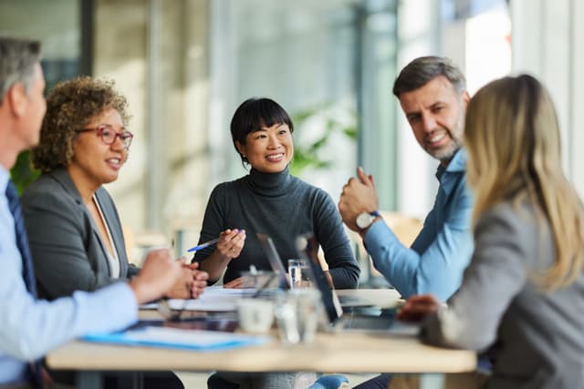 People at a conference table