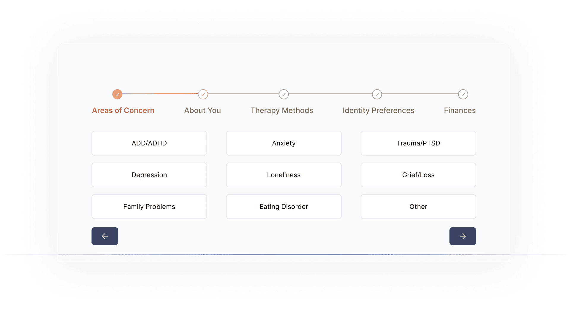 Provider dashboard