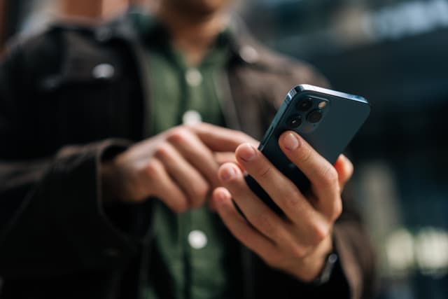 Person on phone